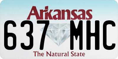 AR license plate 637MHC
