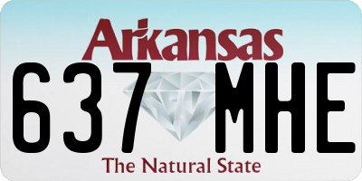 AR license plate 637MHE