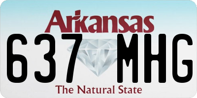 AR license plate 637MHG