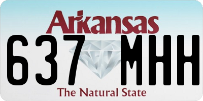 AR license plate 637MHH