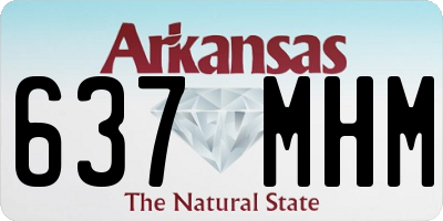 AR license plate 637MHM