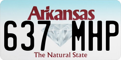AR license plate 637MHP
