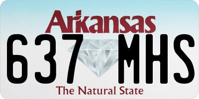 AR license plate 637MHS