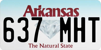 AR license plate 637MHT