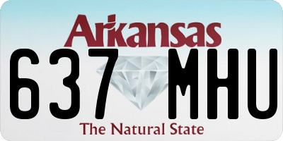AR license plate 637MHU