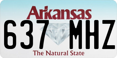 AR license plate 637MHZ
