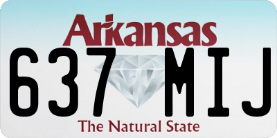 AR license plate 637MIJ