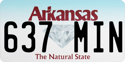 AR license plate 637MIN