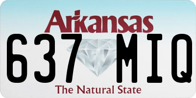 AR license plate 637MIQ