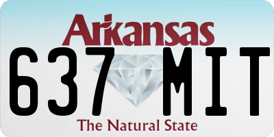 AR license plate 637MIT