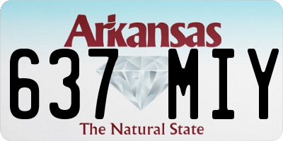 AR license plate 637MIY
