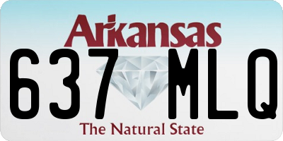 AR license plate 637MLQ