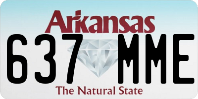 AR license plate 637MME