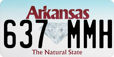 AR license plate 637MMH
