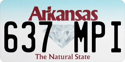 AR license plate 637MPI