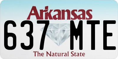 AR license plate 637MTE