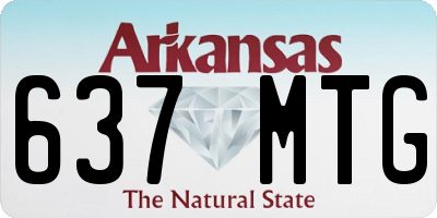 AR license plate 637MTG