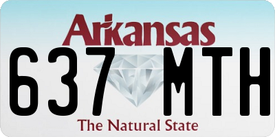 AR license plate 637MTH