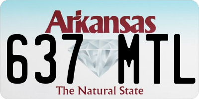 AR license plate 637MTL
