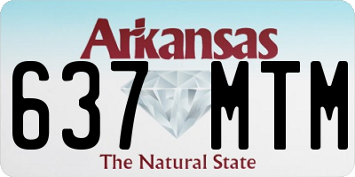 AR license plate 637MTM