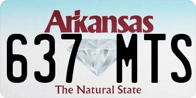 AR license plate 637MTS