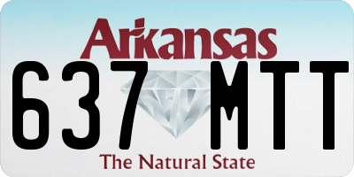 AR license plate 637MTT