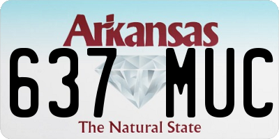 AR license plate 637MUC
