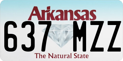 AR license plate 637MZZ