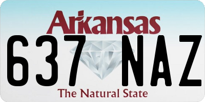 AR license plate 637NAZ