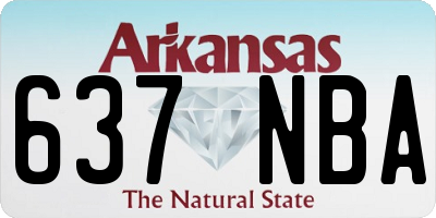 AR license plate 637NBA
