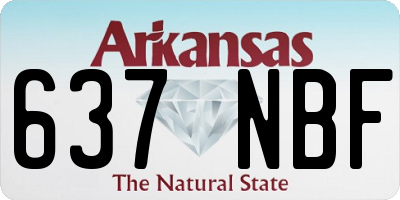 AR license plate 637NBF