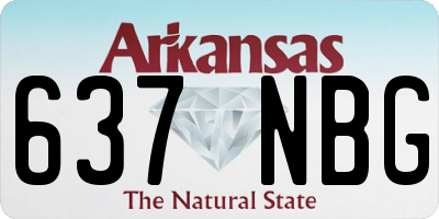AR license plate 637NBG