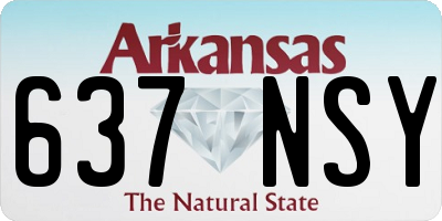 AR license plate 637NSY