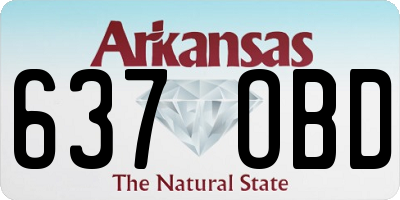 AR license plate 637OBD