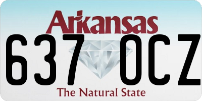 AR license plate 637OCZ