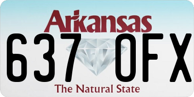 AR license plate 637OFX