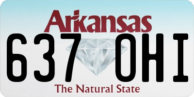 AR license plate 637OHI