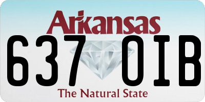 AR license plate 637OIB