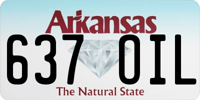 AR license plate 637OIL
