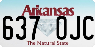 AR license plate 637OJC