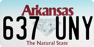 AR license plate 637UNY