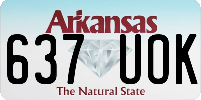 AR license plate 637UOK