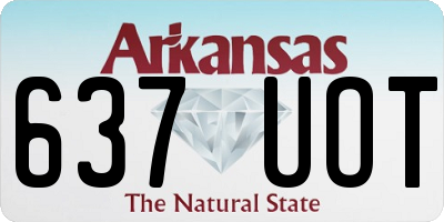 AR license plate 637UOT
