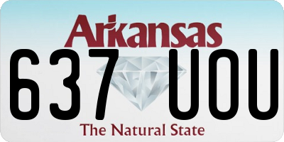 AR license plate 637UOU