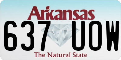 AR license plate 637UOW