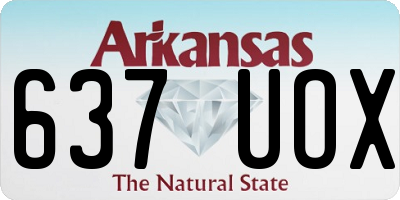 AR license plate 637UOX
