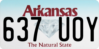 AR license plate 637UOY