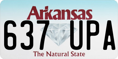 AR license plate 637UPA