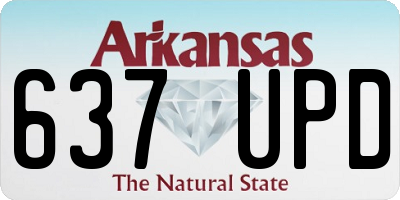 AR license plate 637UPD