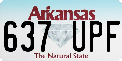 AR license plate 637UPF